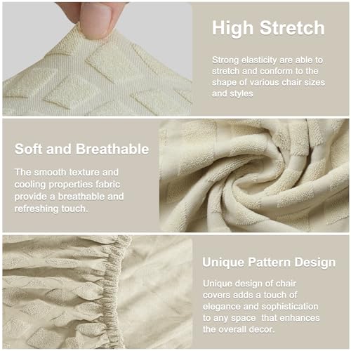 Image of Lellen Bar Stool Covers Jacquard Pattern Bar Stool Chair Covers Bar Chair Covers Barstool Covers Slipcovers Pub Counter Stool Chair Covers Counter Height Stool Seat Covers Barstool Slipcovers