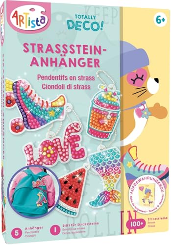 ARTISTA 9342960 Bastelset Strassstein-Anhänger, Kreativset in praktischer Aufbewahrungsbox, DIY-Kit für Kinder ab 6 Jahren