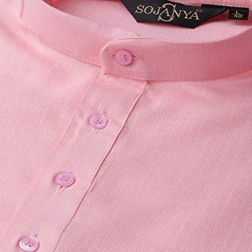 Image of SOJANYA Men's Cotton Regular Fit Short Kurta