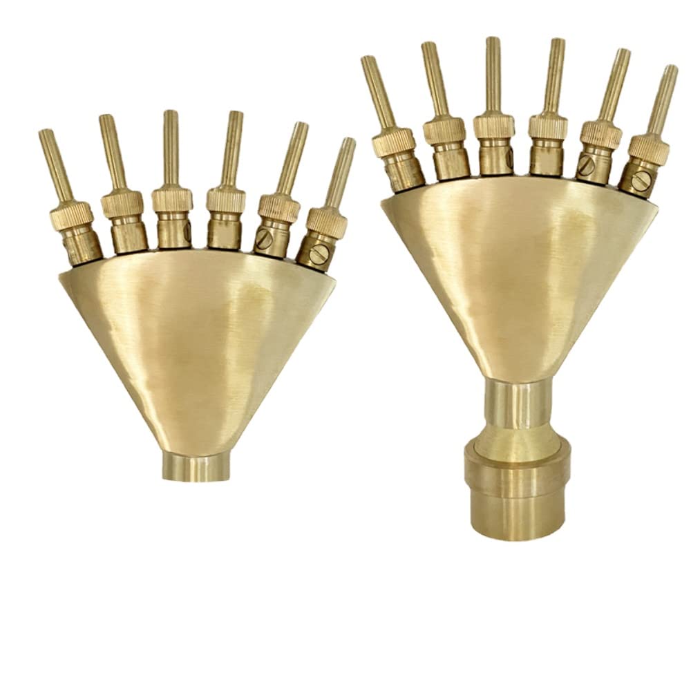 3/4 "1" 1,5 "2" Messing und SS304 Brunnen düse Edelstahl fächer förmige Wasser Landschaft Brunnen Kopf Garten Wasser fontänen und Teiche (1-inch Stainless Steel Phoenix Tail Nozzle)