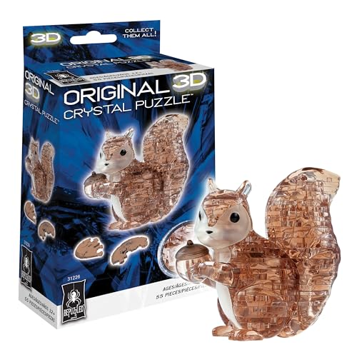 BePuzzled | Squirrel Original 3D Crystal Puzzle, Ages...