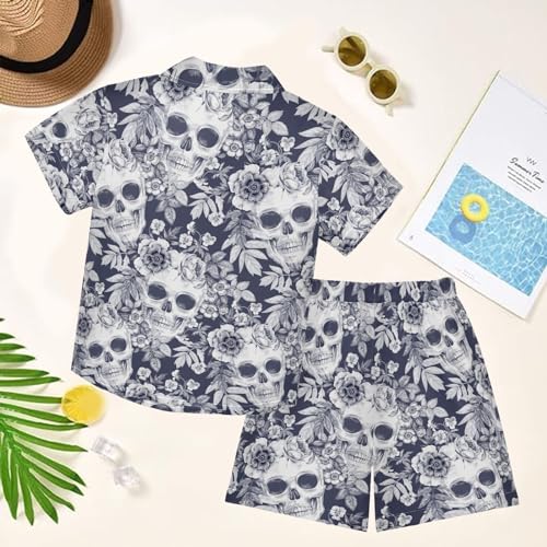Image of visesunny Little Boys Short Sleeve T-Shirt Beach Shirts Casual Shorts Set Summer Clothes for Kids Outfits