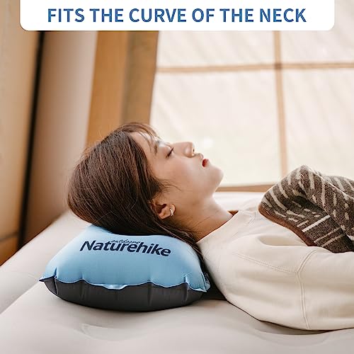 Naturehike Oreiller de Camping Gonflable Automatique 46×27cm Coussin de Voyage Ergonomique Gonflable Convient pour Le Camping/Randonnée/Extérieur/Plage/Voyage/Bureau – Image 6