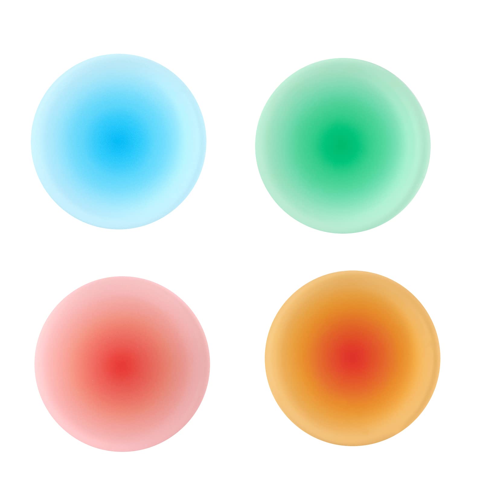 Acrylic Drink Coasters Set Colorful Round Desk Cup Coasters Heat-Resistant Hot Pads Mats for Tabletop Protection 4 Pcs