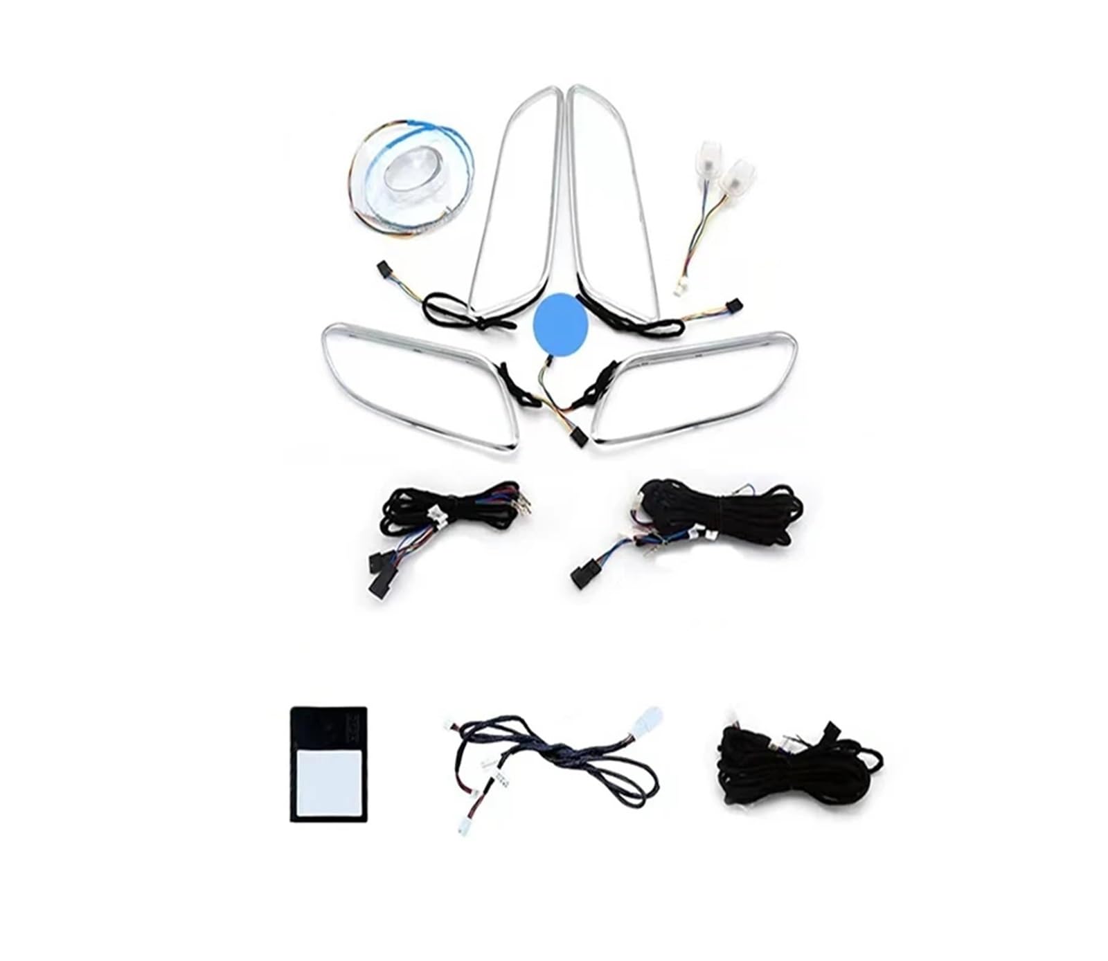 XCZPRKMXY 12-color Colorful Atmosphere Light Four Door Contour Light Footwell Light Compatible With Mercedes-Benz A-Class W176 2012 2013-2018