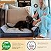 BEDSURE waschbares Hundebett Grosse Hunde - 106x76x24cm extra Dicke unterstützende Hundesofa mit wasserdichter Hülle, rutschfest Hundekorb große mit weichem plüsch Sherpa,dunkelgrau