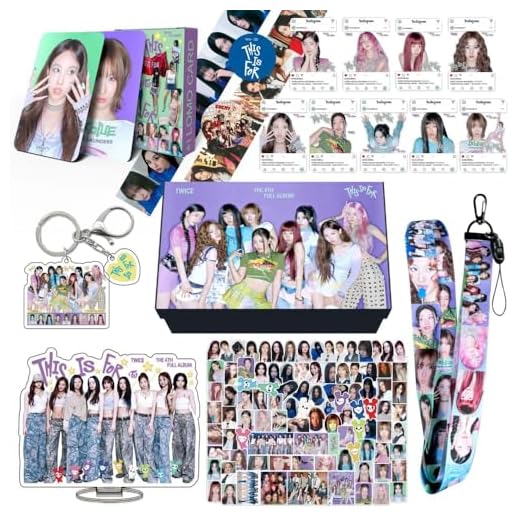 TWICE THIS IS FOR 4th Full Album Gift Box - 8pcs Set (Lomo Cards, Acrylic Stand, Keychains & More) for ONCE