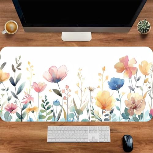 Tapis de souris XXL antidérapant pour stabiliser clavier et souris