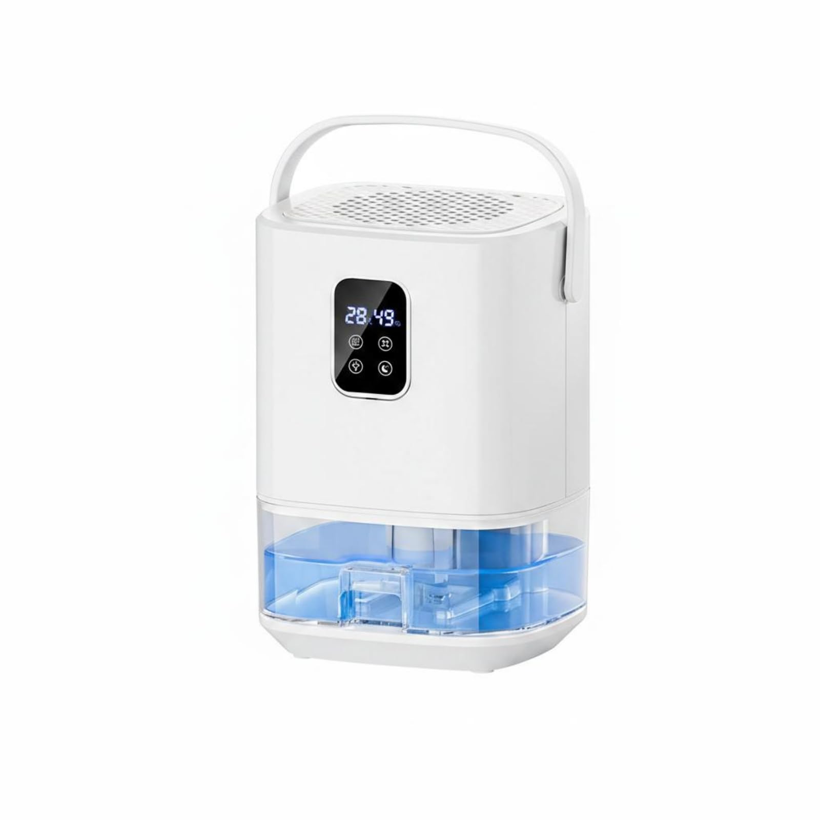 Smart Humidity Control Compact Dehumidifier Sterilization Digital Dehumidifier Air Purification Moisture Remover Sleep Mode, Cream White, with Display | Home & Garden | Home Improvement-image-11