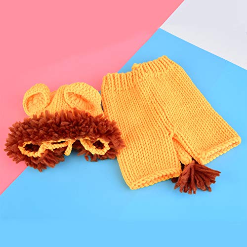 Baby leeuw kostuum, knuffelige jungle Lil Lion Romper kostuum pasgeboren fotografie rekwisieten leeuw kostuum voor 0-6 maanden - Image 6