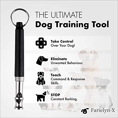 image for Farielyn-X 4 Pack Dog Whistle in 4 Colors - Professional Dog Training 