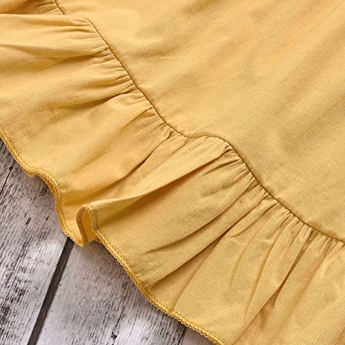 BOBORA Conjunto de roupas de bebê meninas, T-shirt sem mangas com bolinhas e saia por 1-6 anos