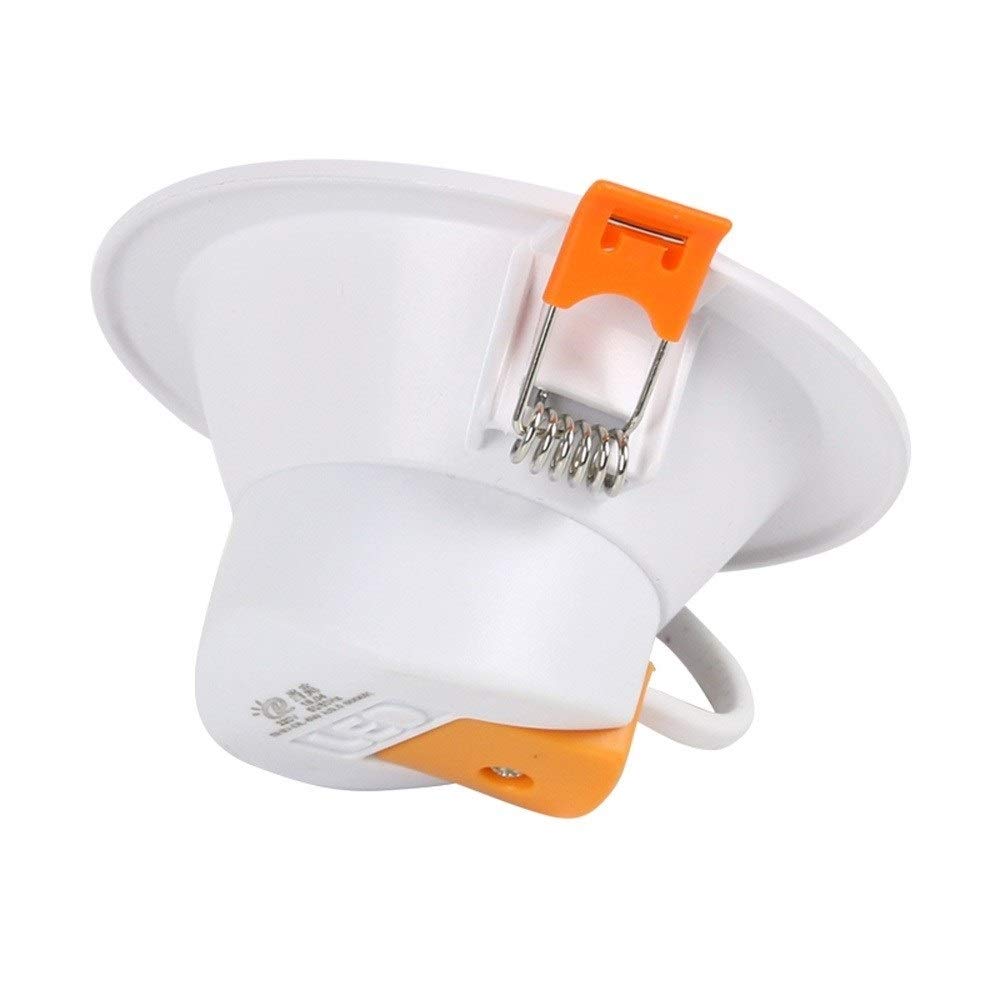 HETX7 Downlight LED Recessed Ceiling Light Round Flush Mount Downlights Warm White Light Anti-Fog Highlight Ceiling Flat Spotlights Ultra Slim Down Light for Bathroom Hallway Stage Office Living Room