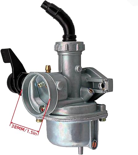 Miniatura 3 de Juego de carburador PZ22 de 22 mm (0.866 pulgadas) y filtro de aire para motores de 110 cc y 125 cc de motocicletas para motocross SSR CRF50 de Sunl