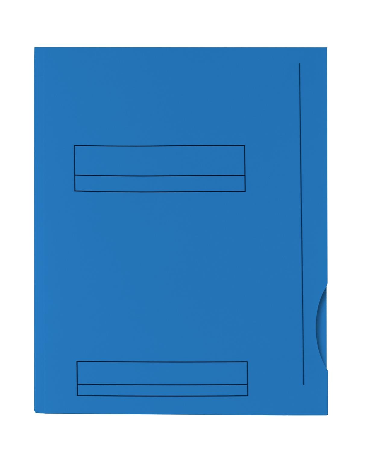 OXFORD Lot de 50 Sous-Dossiers A4 Capacité 200 Feuilles Carte Epaisseur 180g Bleu Vif