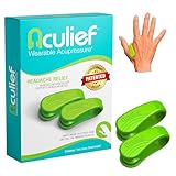 Aculief Wearable Acupressure Device - Pressure Point Stimulation & Stress Support - Acupuncture-Inspired Design - Pack of 2, Small, Green