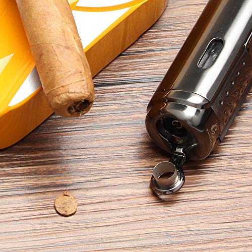 Encendedor de cigarro GALINER rojo con llama ajustable miniatura 4