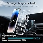 ESR for iPhone 14 Pro Max Case, Compatible with MagSafe, Shockproof Military-Grade Protection, Yellowing Resistant, Magnetic Classic Hybrid Case (HaloLock), Clear - Image 4