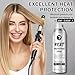 AOAZXBB Hair Heat Protectant Spray 450°F Heat Protection Spray with Jojoba Seed Oil, Smooth, Hydration, Frizz Control Thermal Protector for All Hair Types, 7.61 Fl.oz