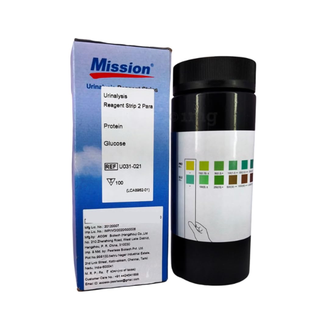 Mission Reagent 2GE Glucose Protein Urine Test 100 strips-image-43