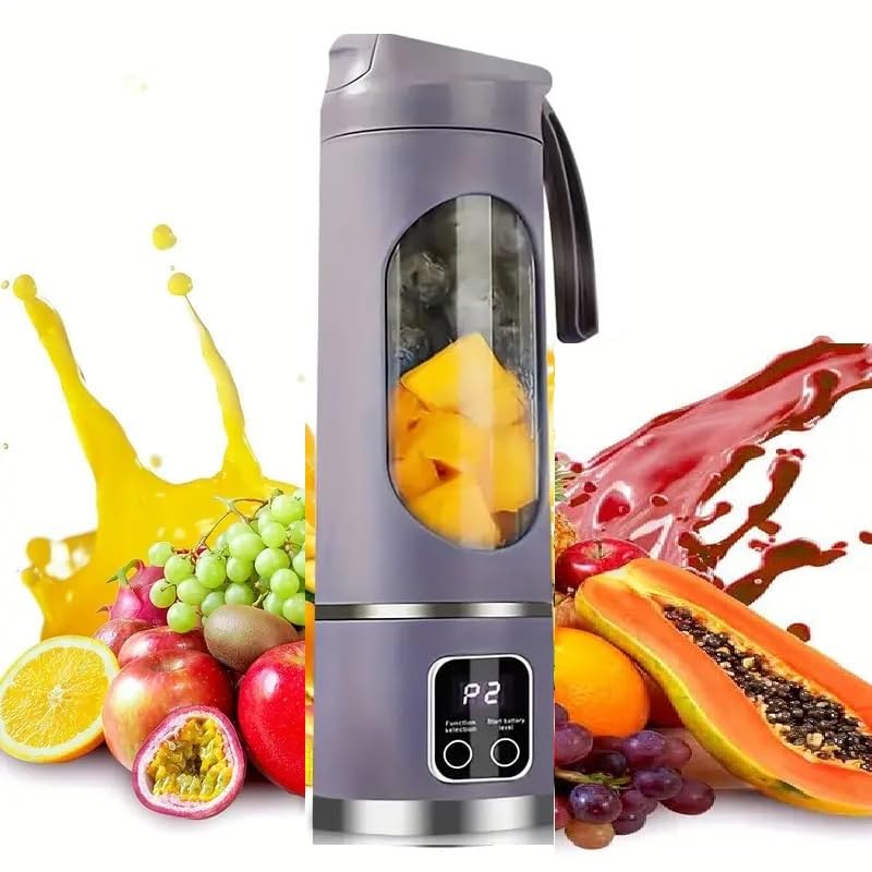 Image of Devan PortableBlender Electric Juicers Fruit Mixers USB Rechargeable Smoothie Mini Blender Personal Juicer 10 Blades 3 Gears With 1300 Mah Rechargeable Battery-Smoothie Juicer (PURPLE)