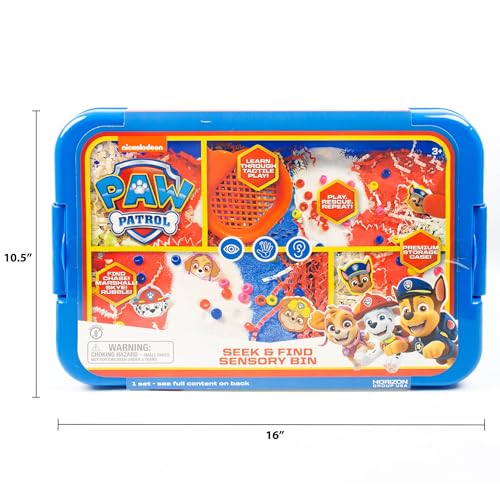 Official Paw Patrol Seek & Find Sensory Bin, Ready-to-Use Sensory Toys, Sensory Bin for Kids with Lid, Play Sand, Scoops & Tongs, Sensory Toys for Toddlers 3-4 - Image 8
