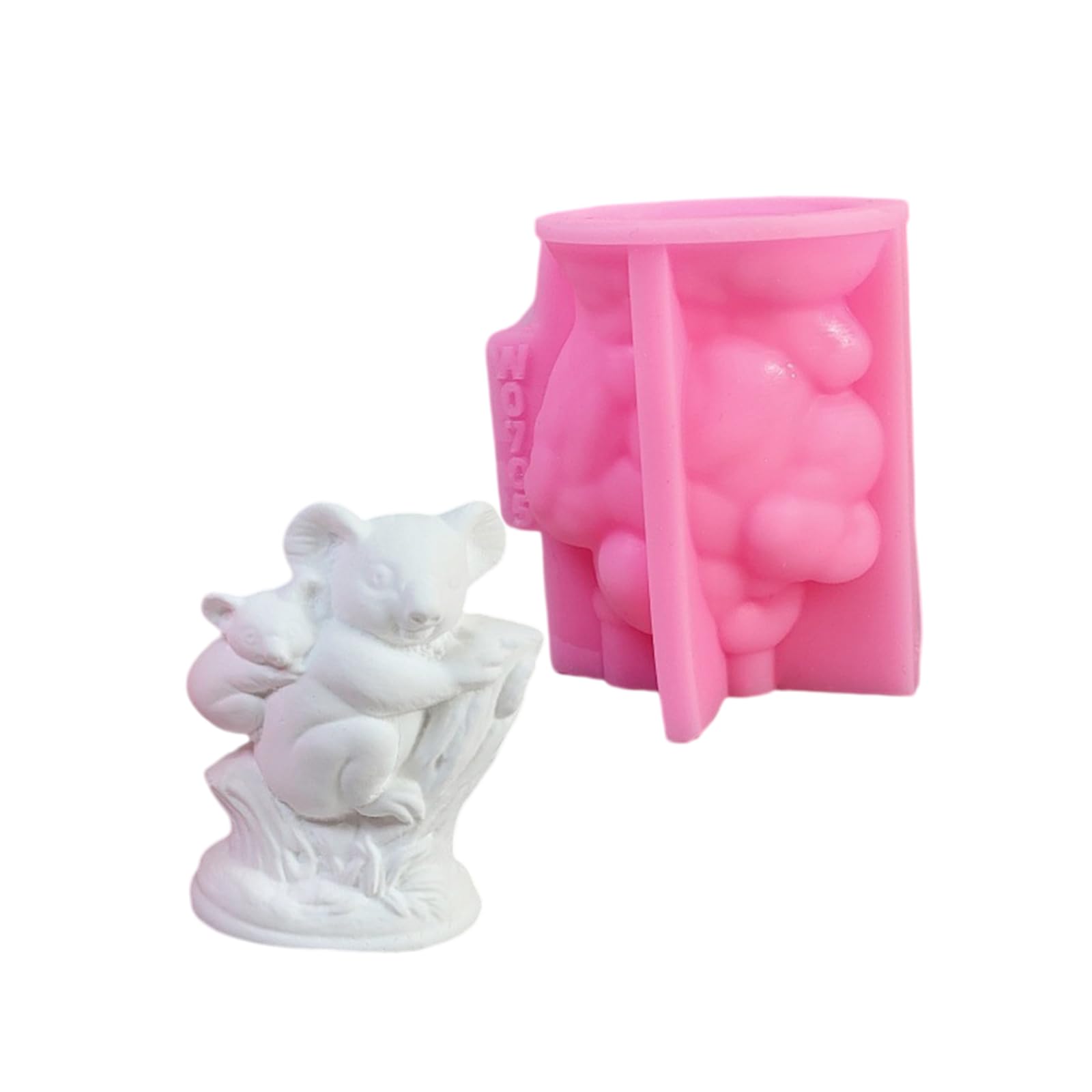 ZBIianxer Lovely Animal Molds Koala With Baby Silicone Moulds Castings Molds Ornament Epoxy Resin Molds Plasters Molds