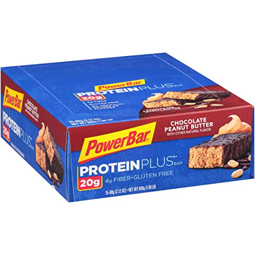 Powerbar 20g Protein Plus Chocolate Peanut Butter Bar, 2.12 Ounce -- 120 per case.