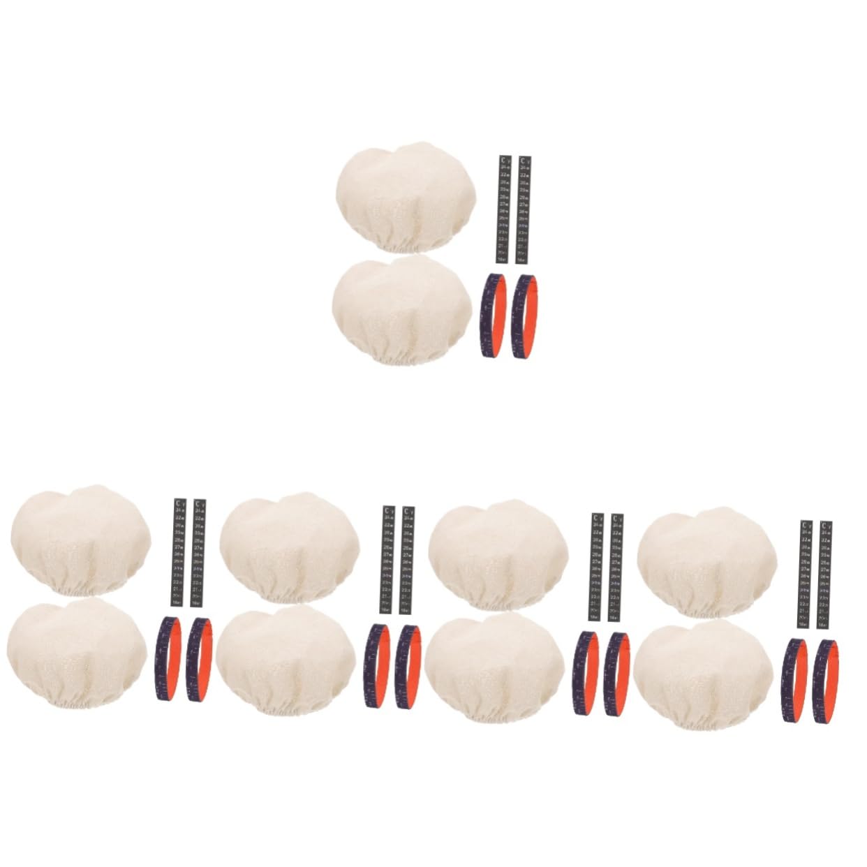 Unomor 5sets Sourdough Starter Jar Accessory Kit Includes Cloth Thermometer Strips for Easy Tracking and Temperature Monitoring