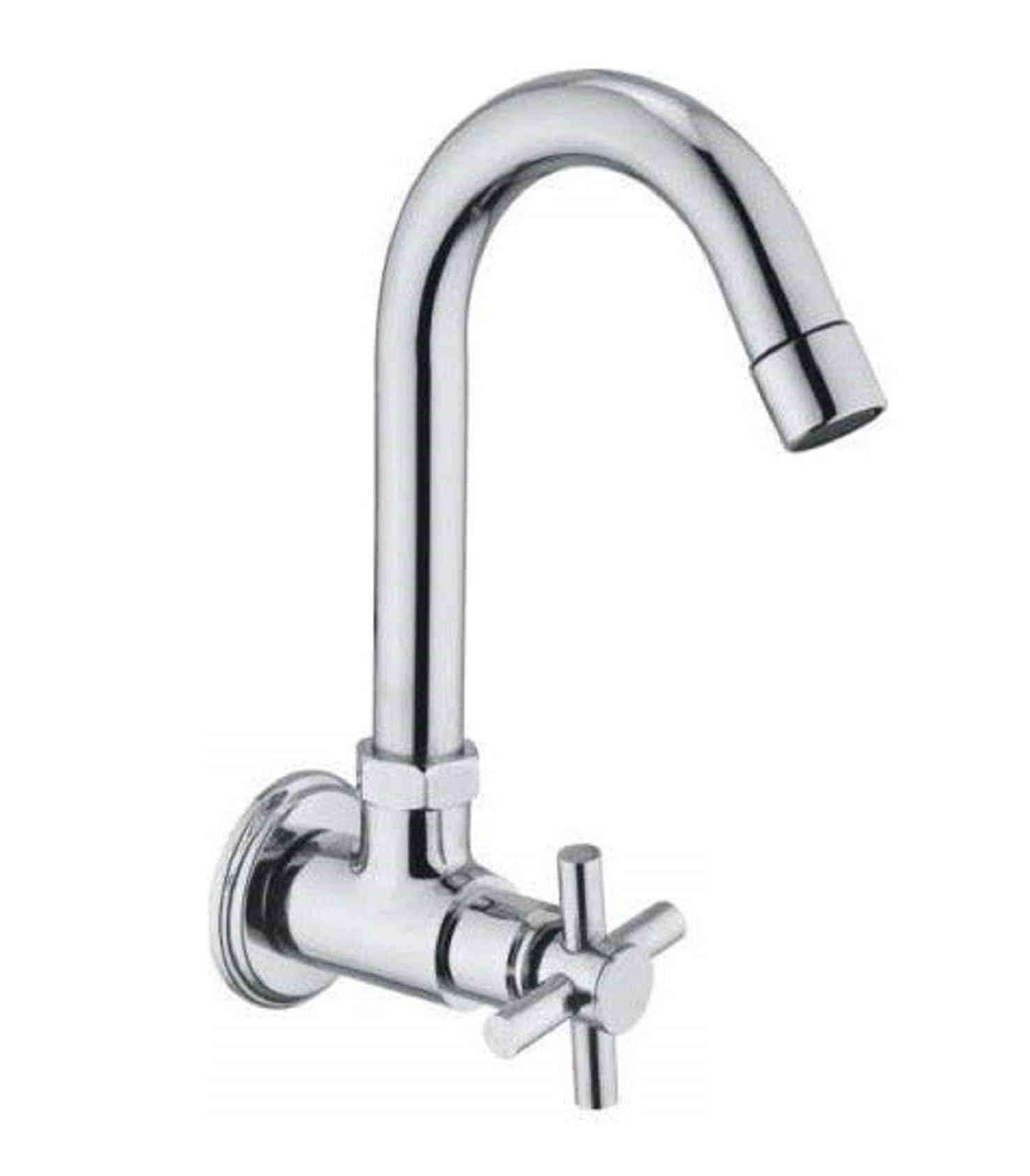 JAGGER LAYSAN LAKS3251 (Corsa) Wall Mounted Kitchen Sink Cock Faucets for Kitchen Sink/Basin Taps with Wall Flange & Teflon Tape (Corsa), SILVER, Medium (B09DD3QXM1) Amazon Price History, Amazon Price Tracker