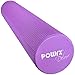 POWRX Yoga-Rolle/Pilates-Rolle/Schaumstoff-Rolle/Foam-Roller/Faszien-Training/Selbstmassagerolle 45 cm oder 90 cm x 15 cm Blau Lila Pink (Lila/90 x 15 cm)