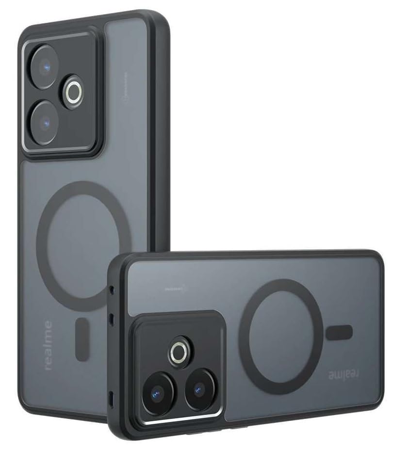 ProLook Case for Realme P4 Pro 5G Back Cover, Matte PC Back + Side TPU Bumper Shockproof Magnetic Support Protective Bumper Case Cover (Realme P4 Pro)