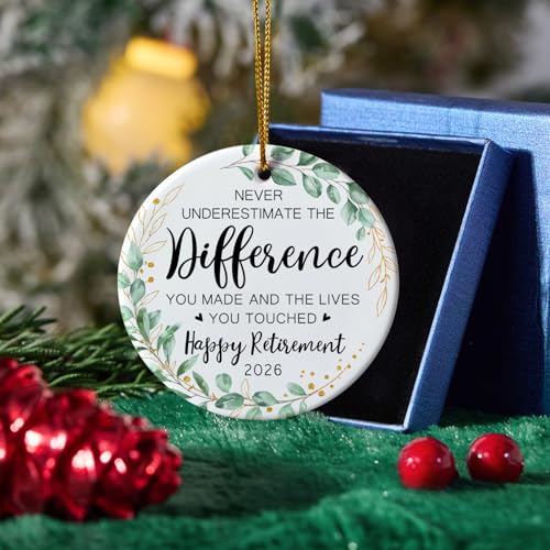 Image of Retirement Gifts for Men,Women 2026, First Christmas Retired Ornament 2026