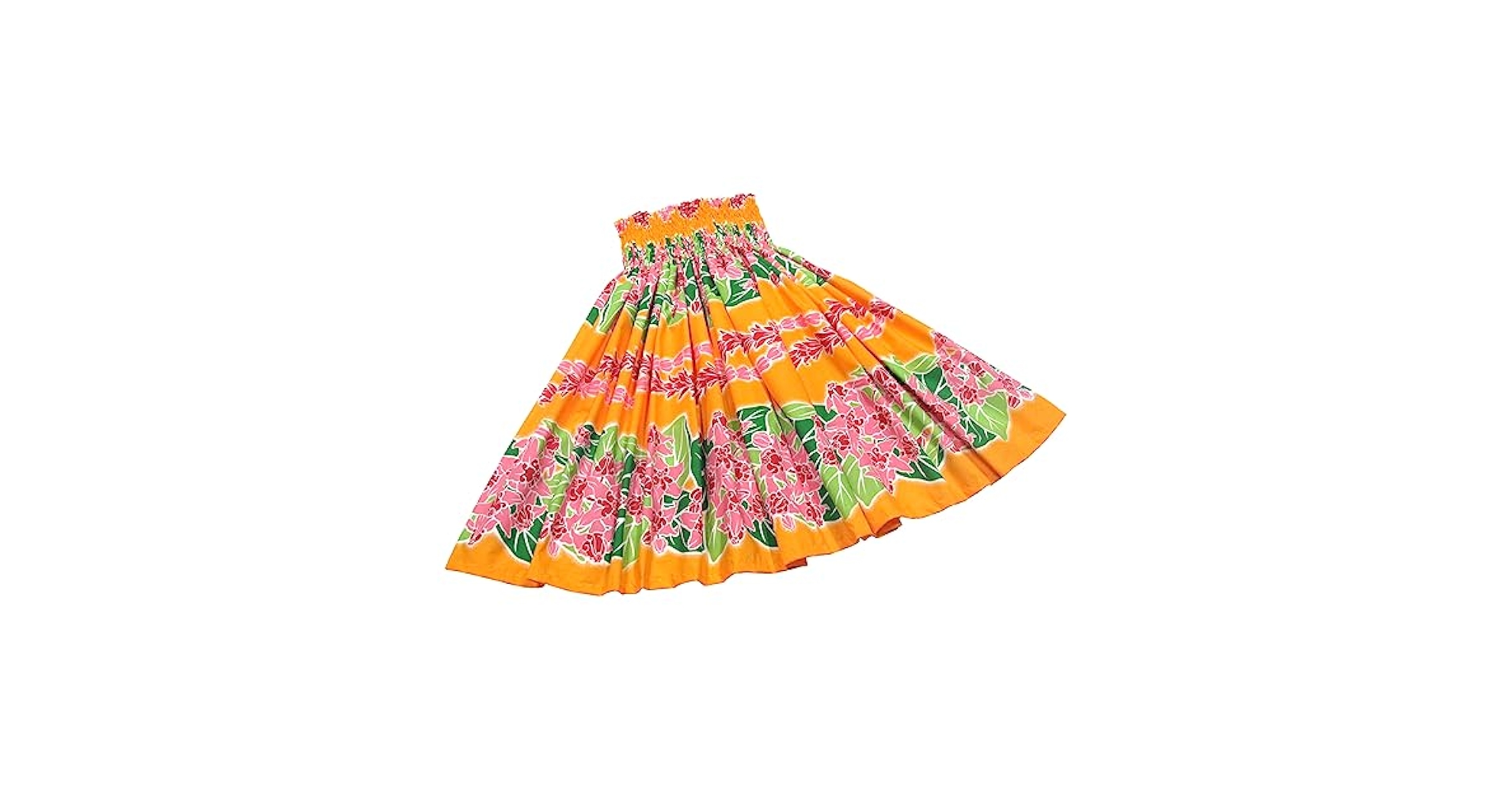 【美品】レイポウ　Lei Po’o　フラダンス　パウスカート　ボタニカル　黄色☆ 美品】レイポウ Lei Po'o フラダンス パウスカート ボタニカル