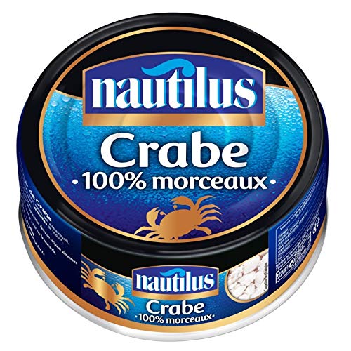 NAUTILUS - CRABE 100% MORCEAUX 105 G - LOT DE 2