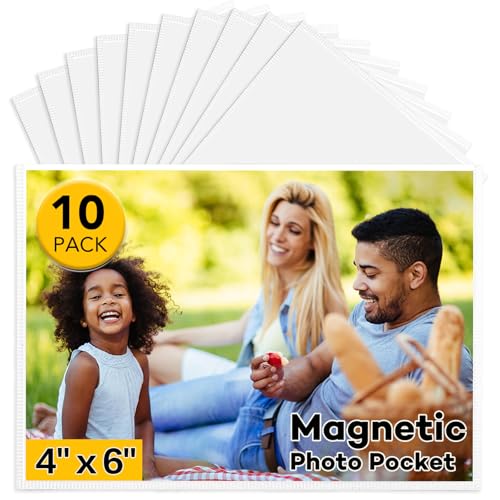 YixangDD 10 Pack Magnetic Picture Frame, 4 x 6 Inches
