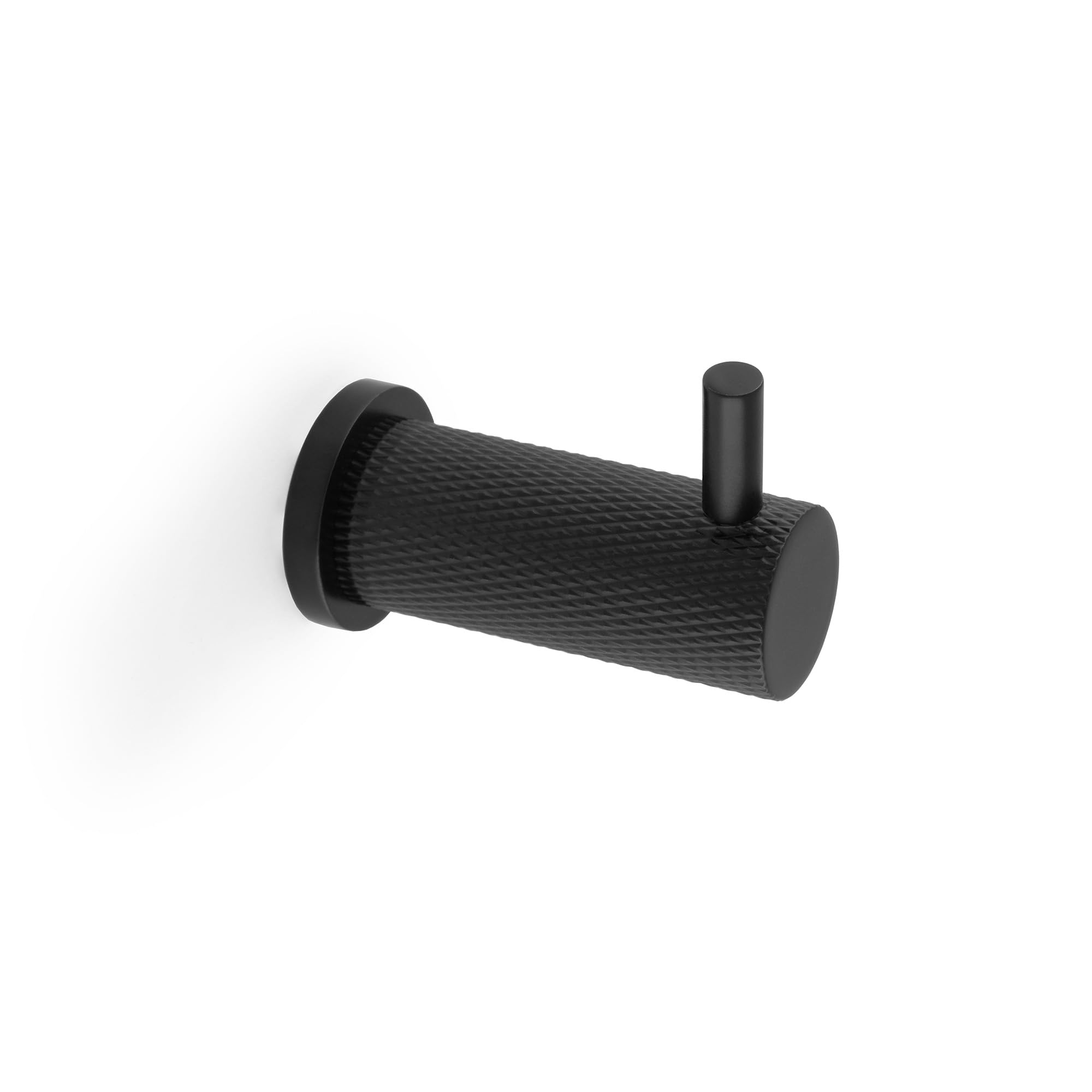 Handle & Home Black Knurled Coat Hook