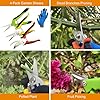 Pruning Shears, 4 Pack Garden Shears with Gardening gloves, Clippers Handheld, Stainless Steel Garden Snips, Lengnoyp Pruners for Gardening #1