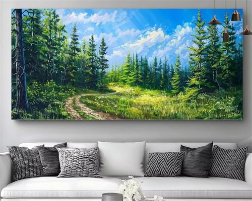 Cuadros de pintura por números con diamantes para decoración del hogar de 30x60cm