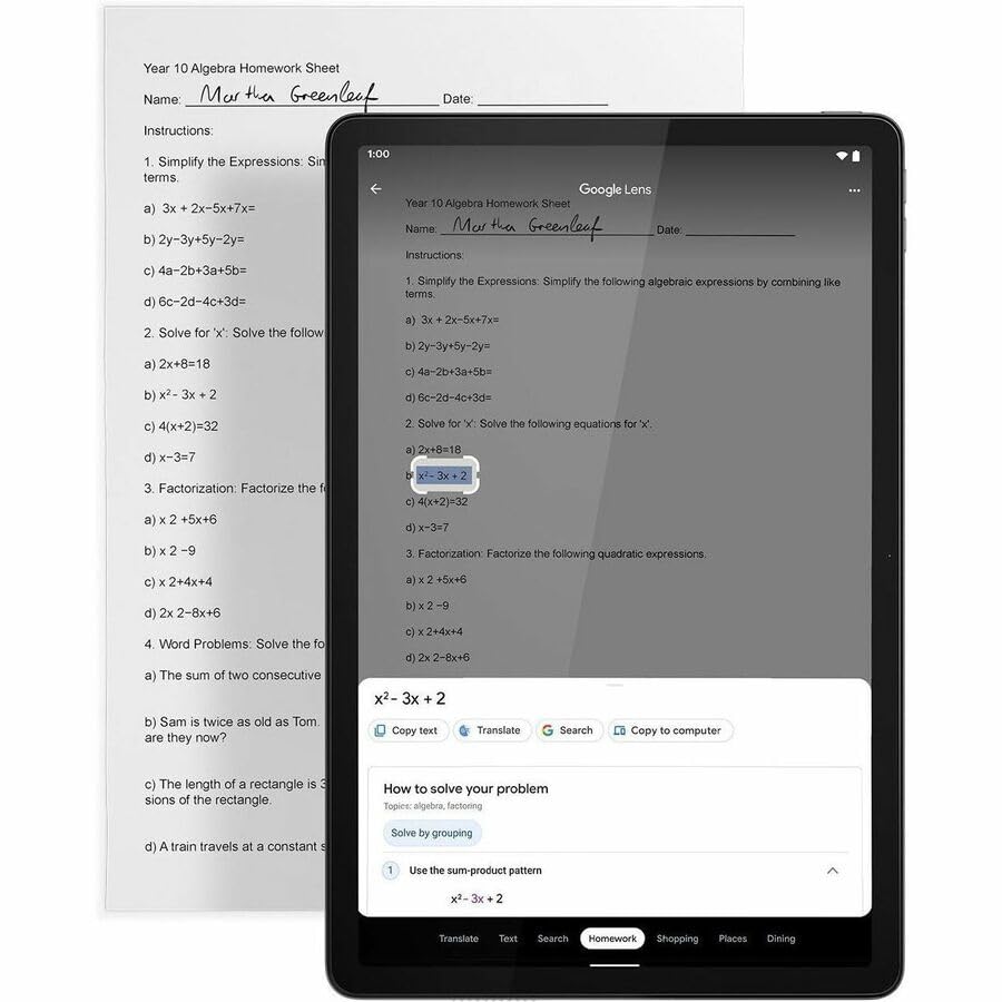 Image of Lenovo Tab M11 TB330FU Tablet - 11 inch WUXGA - MediaTek MT6769H Helio G88 (12 nm) Octa-core - 4 GB - 128 GB Storage - Android 13 - Luna Gray - Cortex A75 Dual-core (2 Core) 2 GHz + Cortex A55 Hexa- (6 Co