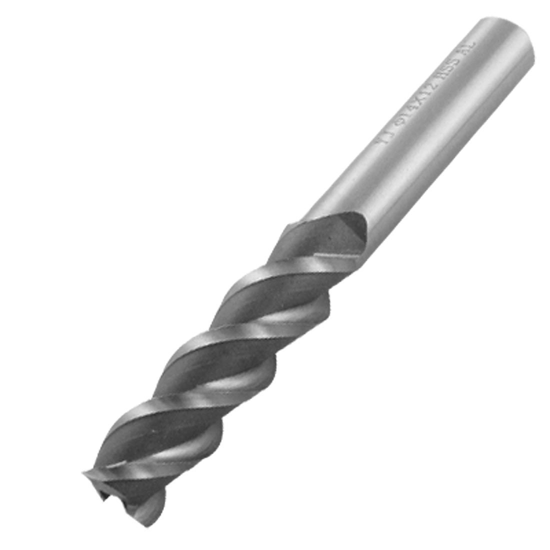 Aexit 14mm x End Mills 12mm Straight Shank 3 Flutes Milling Cutter