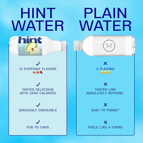 Image of Hint Fruit-Infused Bottled Water, Crisp Apple - Sugar Free Flavored Water with Zero Calories, Naturally Flavored, and No Artificial Sweeteners - 16 Fl Oz (Pack of 12)