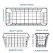 MaraFansie Hanging Kitchen Baskets Wire Storage Basket Over the Cabinet Door Organizer, No Drilling Adhesive Basket for Cabinet Pantry Organization and Kitchen, Bathroom, Storage, 2 Pack, Black