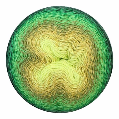 Image of Scheepjes Whirl Gradient Cotton-Acrylic Yarn, 1 Cake 1094 yd (1000 m), 226 g (8.0 oz) Color 780 Key Lime Pi