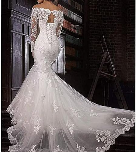 Lace Wedding Dresses for Bride 2024 V Neck Appliques Beaded Boho Bridal Gown3