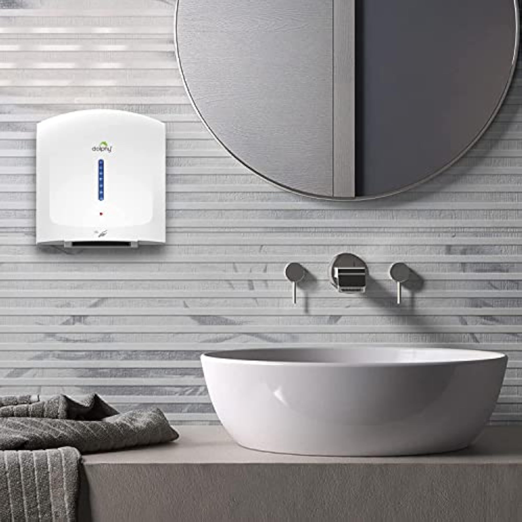 Unique Automatic Hand Dryer, Plastic Design