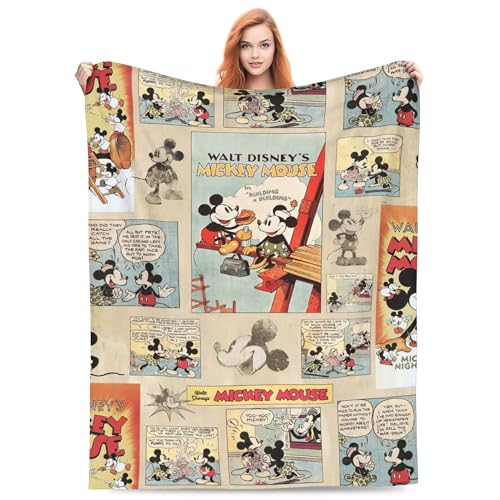 Cute Throw Blanket 60x50 Inches Blanket Gift for Women and Men Soft Fuzzy Flannel Blankets for Couch Sofa Travel