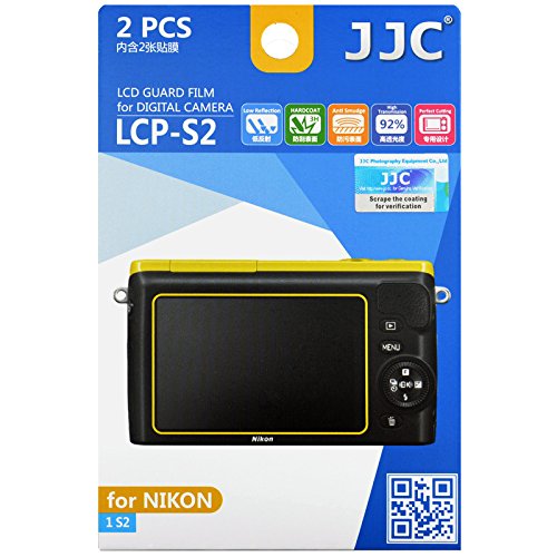 JJC LCP-S2 LCD Screen Protector Film for Nikon 1 S2
