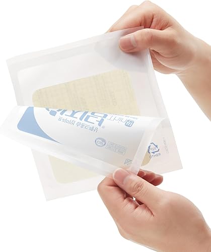 Miniatura 5 de Easyderm Apósito Hidrocoloide Delgado para Heridas Grandes 4"x4" Paquete de 2 (4 Apósitos) Impermeable, Sin Látex, Altamente Absorbente para