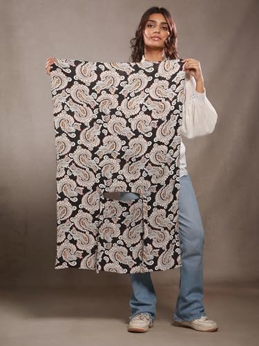 Image of Multipurpose Mask Cum Scarf for Women Cotton I Face Cover for Women I Sun Protection and Summer Wear Scarf